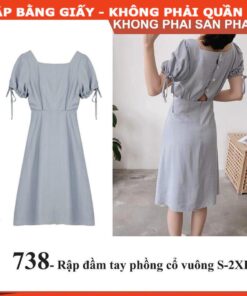 Rập mã 738 rập đầm cổ vuông