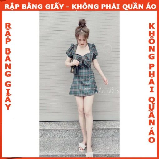 Rập đầm dáng A cổ 5 góc 1194