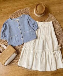 Alternative view of Rập mã 1336- chân váy 3 tầng freesz