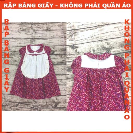 Rập giấy A0 đầm bé gái mã R227