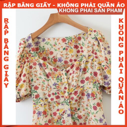 Rập  mã 984- đầm cổ 5 góc - Hình ảnh 5