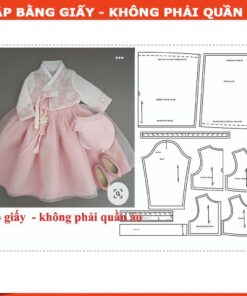 Rập giấy A0 may hanbok bé mã R451
