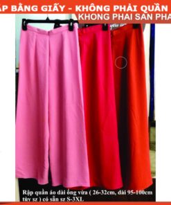 Rập giấy A0 may quần mặc áo dài cách tân 3cm