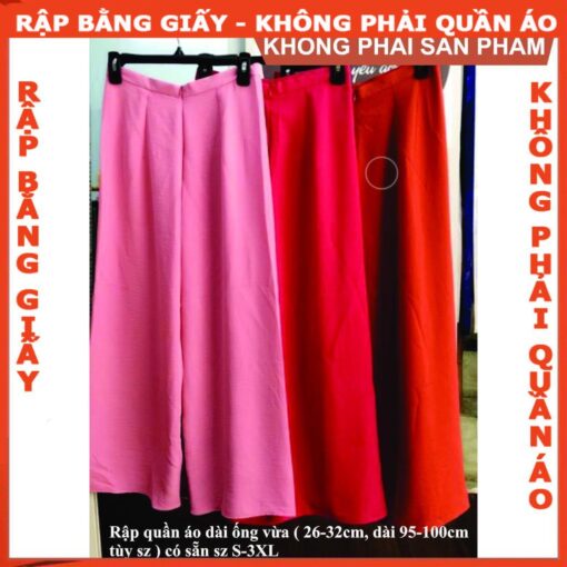 Rập giấy A0 may quần mặc áo dài cách tân 3cm