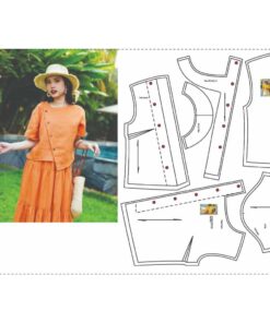 Rập giấy A0 mã 101 - áo vạt lệch