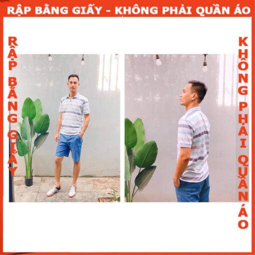 Rập giấy A0 áo thun mổ trụ mã B12 - Hình ảnh 3
