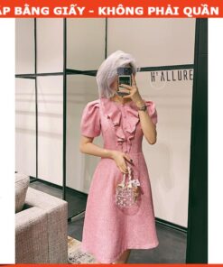 Rập đầm hồng tay phồng mã 1157 -