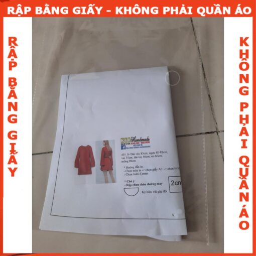 Rập giấy A0 mã 1421 - bộ mặc nhà - Hình ảnh 3