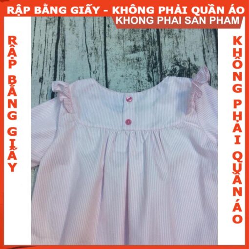 Rập giấy A0 mã R145 - đầm bé gái - Hình ảnh 3