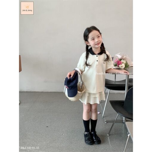Rập giấy A0 mã R238 - set váy áo bé - Hình ảnh 4