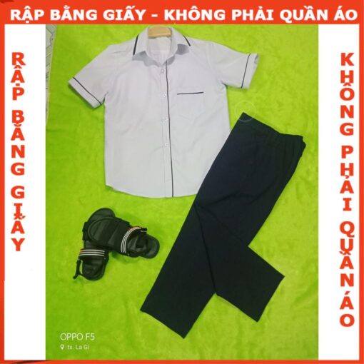 Rập Giấy mã B40 - quần học sinh - Hình ảnh 4