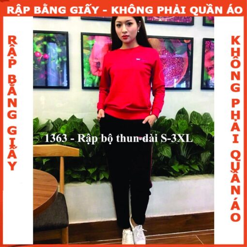 Rập giấy A0 mã 1363- bộ thu đông nữ - Hình ảnh 3