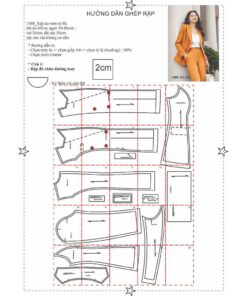 Alternative view of Rập  giấy A0 ÁO VEST nữ  mã 1488