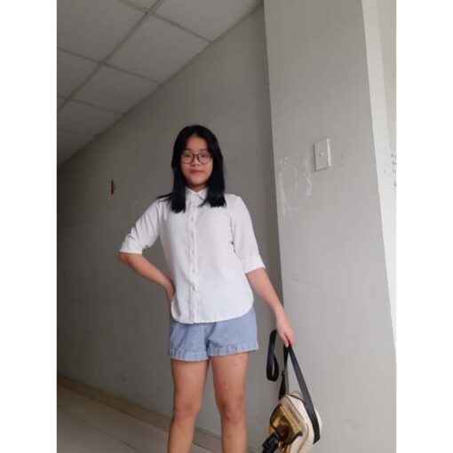 Rập giấy A0 sơ mi lá tròn tay lửng mã 1349 - Hình ảnh 6