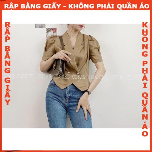 Rập giấy A0 mã 1635 - áo cổ ve - Hình ảnh 2