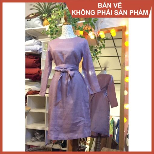 Rập mã 973 - đầm suông dáng dài - Hình ảnh 2
