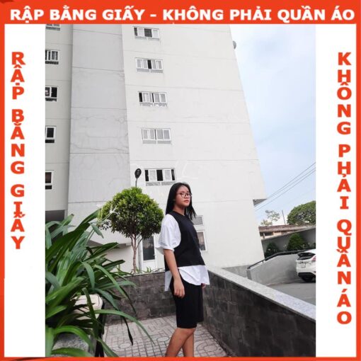 Rập giấy A0 bộ thun quần ngố mã 1313 - Hình ảnh 3