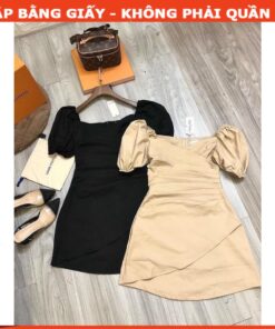 Alternative view of Rập giấy A0 mã 1281 - đầm xếp eo cổ 5 góc