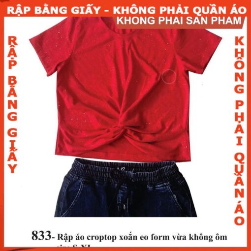 Rập giấy A0 mã 833 - Rập áo nữ - Hình ảnh 2