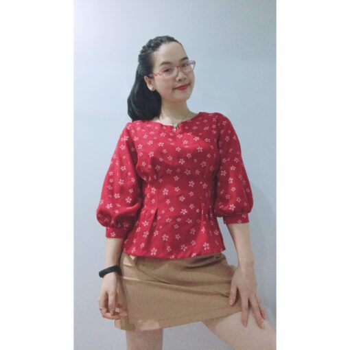 Rập giấy A0 mã 1016 - áo xếp ly eo - Hình ảnh 4