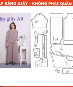 Rập giấy A0 mã 998 - bộ đi chùa nữ