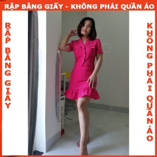 Rập giấy A0 mã 1444 - set váy áo