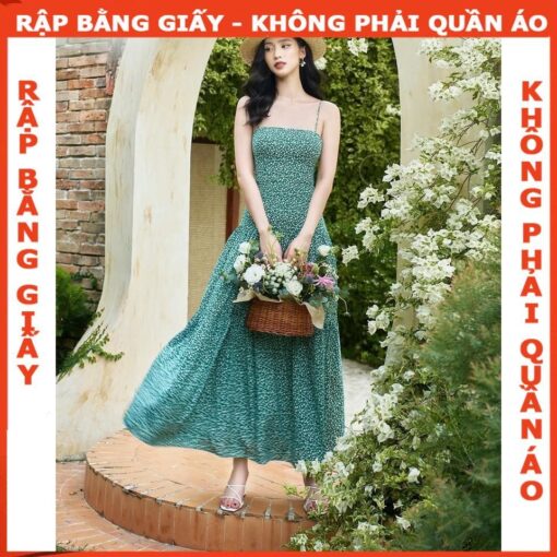 Rập giấy A0 mã 1616 - đầm cup ngực dáng maxi