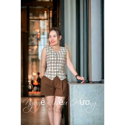 Rập giấy mã 199 - rập bộ short ghi lê - Hình ảnh 4