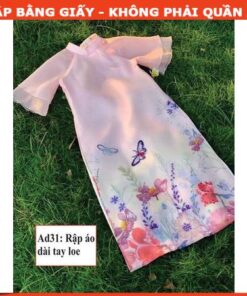 Alternative view of Rập giấy A0 áo dài bé gái mã AD31