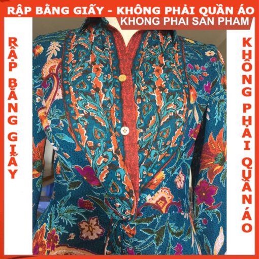 Rập giấy A0 đầm sơ mi xoắn eo - 938 - Hình ảnh 5