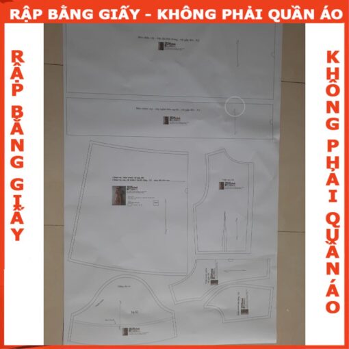 Rập giấy A0 mã 483 - rập đầm dây - Hình ảnh 4