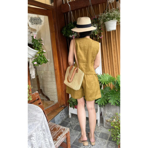 Rập giấy A0 bộ áo ghi lê, quần short sau thun mã 1726 - Hình ảnh 4