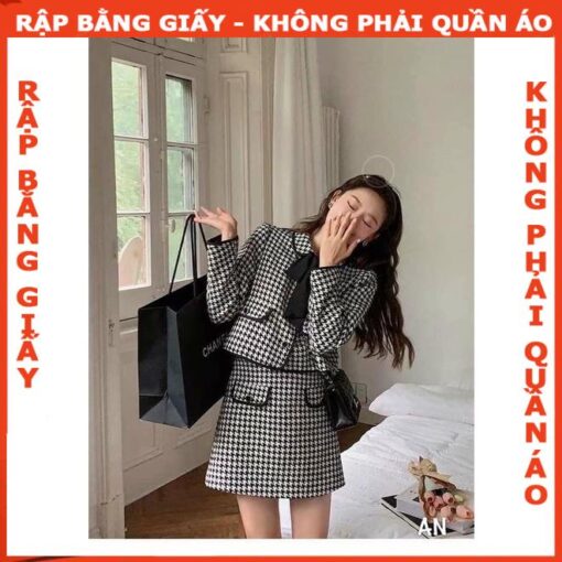 Rập giấy A0 set váy A áo cổ sen mã 1394 - Hình ảnh 4