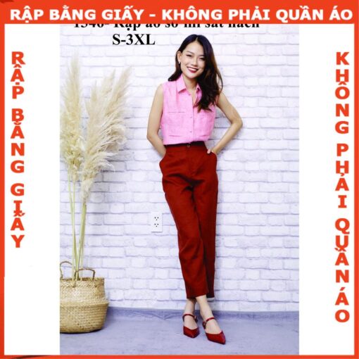 Rập giấy A0 áo sơ mi sát nách mã 1346