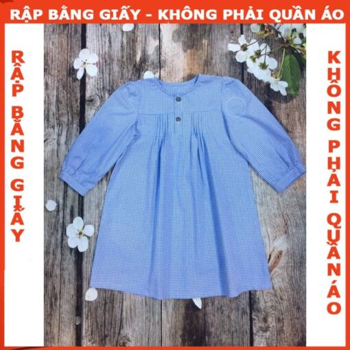 Rập giấy A0 mã R136 - đầm dài tay dứt đô