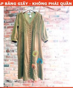 Rập giấy A0 đầm cổ tim mã 655