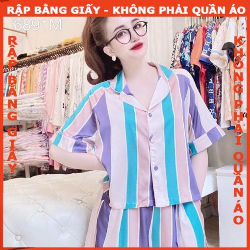 Rập giấy A0 mã 1172 - bộ piyama tay ragland - Hình ảnh 3