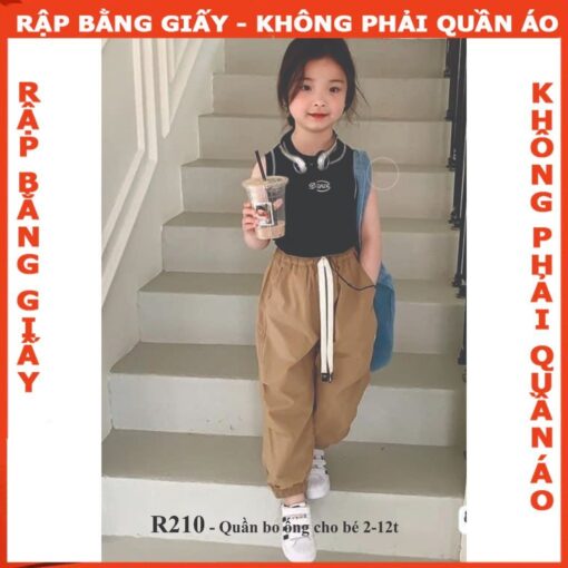 Rập giấy A0 mã R210 - nguyên bộ quần áo cho bé