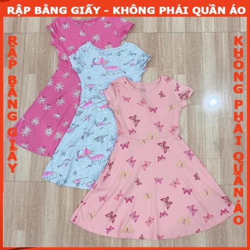 Rập giấy A0 mã R491 - may đầm thun bé