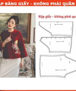 Rập giấy A0 may áo chần bông mã 02
