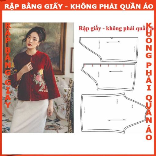 Rập giấy A0 may áo chần bông mã 02