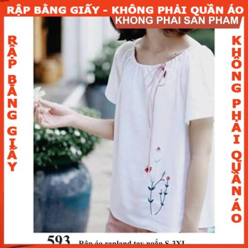 Rập giấy A0 mã 593 - áo tay ragland