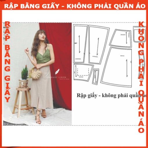 Rập giấy A0  chân váy mã 191