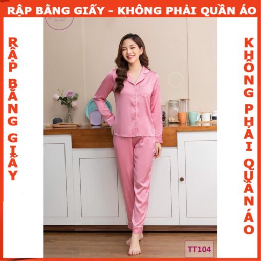 Rập giấy A0 bộ piyama dài tay mã 1185
