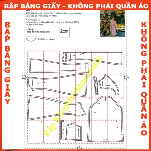 Rập đầm cổ chân 7 mảnh - mã 1099 - Hình ảnh 2