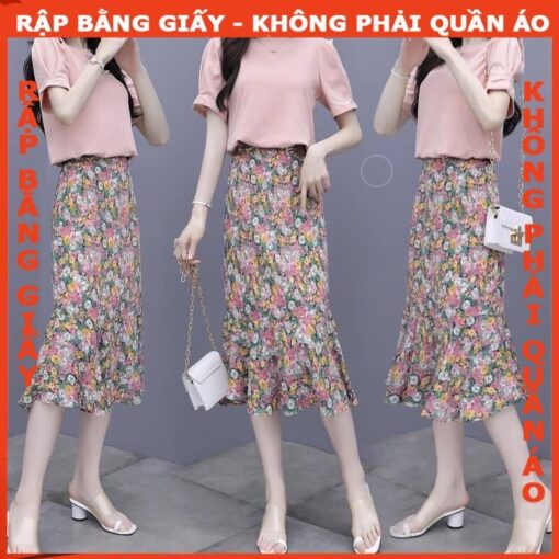 Rập giấy mã 1023 - chân váy đuôi cá