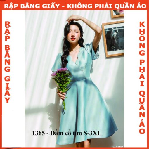 Rập giấy A0 mã 1365- rập đầm xòe