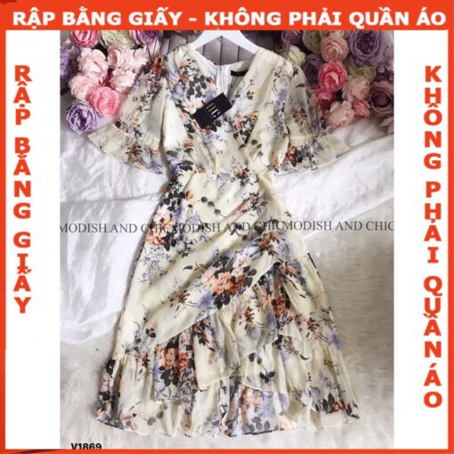 Rập giấy A0 mã 1326 - đầm voan - Hình ảnh 6