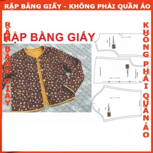 Rập giấy A0 may áo chần bông mã 29