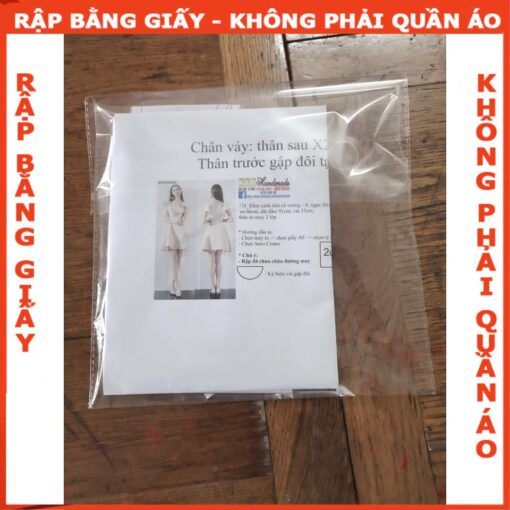 Rập giấy A0 quần kiểu mã 471 - Hình ảnh 4